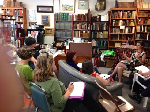 Nikolopoulos teaching at Festival of Women Writers