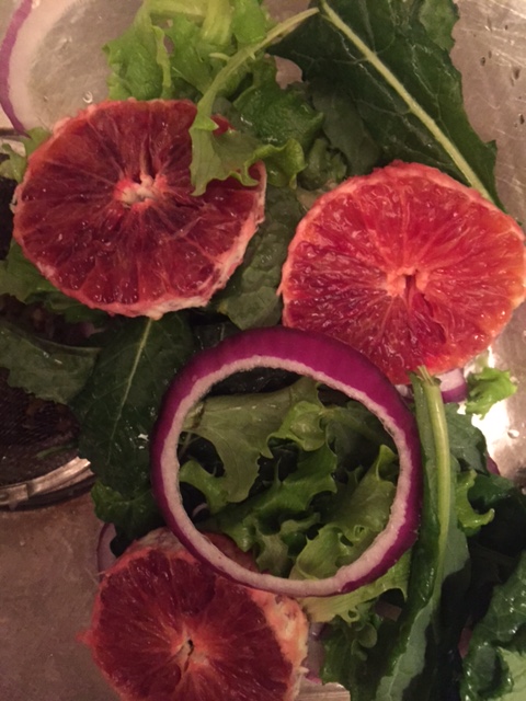 supergreens blood orange salad